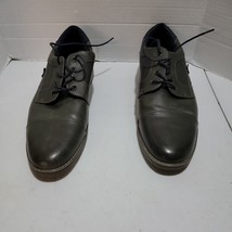 Restoration Justin Oxford Shoes Men Size 14 Grey/Bro Lace Up Cap Toe Dress Shoes - £12.62 GBP