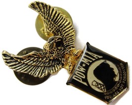 POW-MIA Lapel Pin Vintage Eagle &quot;You Are Not Forgotten&quot; - £11.08 GBP