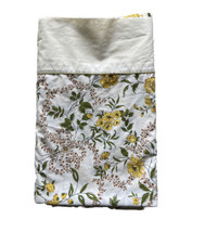 JcPenny Fashion Manor Percale Floral Full Size Flat Sheet Vintage 70s - £13.08 GBP