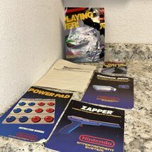 Vintage Nintendo Manual &amp; Poster Lot Zapper, Power Pad, Control Deck War... - $55.88