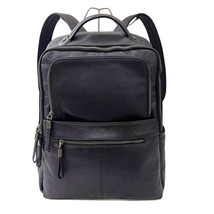 Genuine Leather Men&#39;s Backpack Bag 14-Inch Tablet Computer Backpack Cowhide Outd - £92.01 GBP