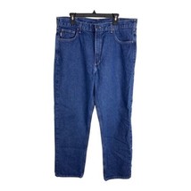 Carhartt Mens Jeans Adult Size 38x32 Medium Wash Denim Work Jeans FR - $32.96