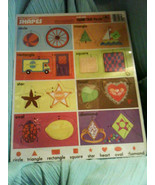Vintage-Help Yourself Shapes-Extra Thick-Frame-Tray Puzzle 1974 - £6.97 GBP