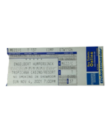 Engelbert Humperdinck TICKET STUB from Tropicana Casino/Resort Nov 4, 20... - $711.91 MXN