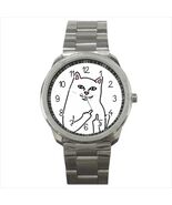Watch Cat Animal Drawing Middle Finger Halloween Cosplay - $25.00