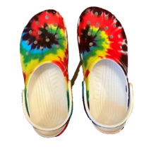 Crocs Classic Tie Dye  Sz 11 Men  Graphic Clogs Shoes Rainbow - €12,80 EUR