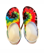 Crocs Classic Tie Dye  Sz 11 Men  Graphic Clogs Shoes Rainbow - €12,80 EUR