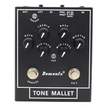 Demon FX Tone Mallet Bass PreAmp Boost/OD with DI Bass/Guitar Pedal Fast US Ship - $67.80