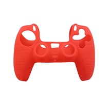 Silicone Grip Red Case Non Slip Cover For PS5 Controller Accessories - £6.29 GBP