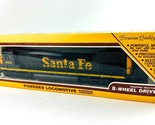 Life-Like HO Scale # 8332 Santa Fe Powered Locomotive w/ Working Headlig... - $27.71