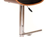 Swivel Bar Stool By Armen Living In Black Faux Leather With A Chrome Fin... - $160.97