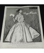 Vintage Print Ad 1955 Suzy Brooks Fashion Graduation Dress MCM Best Co S... - $10.83 CAD