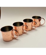 NEW - Set (4) Stoli Vodka 12 oz. Stainless Copper Moscow Mule Mugs - £35.27 GBP
