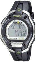 Timex T5K412 Men&#39;s Ironman Classic Oversized Sliver/Black Resin Strap Watch - $57.42