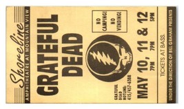 Grateful Dead Konzert Handbill Ticket Größe Mountain Blick Kalifornien Kann 10 - £39.56 GBP