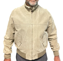 Towncraft Vintage Leather Jacket Large L 90s Tan Beige Mens - $75.00