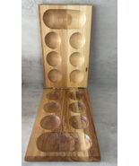 Folk Art Wood Mancala Game Board - Sungka Congkak (Wood Only) - $20.65 CAD