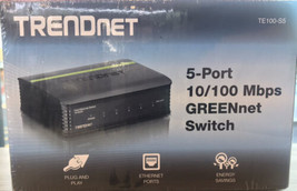 Trendnet 5-Port 10/100 Mbps Te 100-S5 Gree Nnet Switch New Sealed - £18.15 GBP
