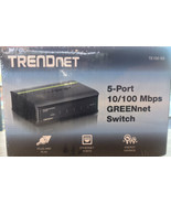 TRENDNET 5-Port 10/100 Mbps TE 100-S5 GREENnet Switch New Sealed - £17.91 GBP