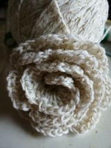 Single Handmade Large Crochet Rose Flower Appliqué or Dog Collar Accessory - £5.44 GBP