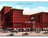 St Charles Hotel New Orleans Louisiana LA Linen Postcard Y8 - £2.33 GBP