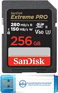 Sandisk 256Gb Extreme Pro Uhs-Ii Sdxc Memory Card Works With Nikon Z8 Ni... - $221.99