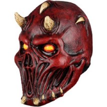 Horned Red Devil Skull 30047 Full Head Cosplay Costume Latex Mask Adult ... - $906.84 MXN