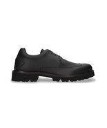 Men vegan derby shoes black Corn Leather OnSteam Bioeco flat casual ridg... - £116.75 GBP