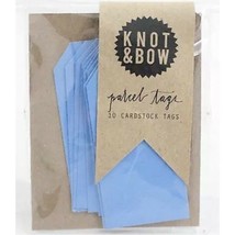 Knot and Bow x Popsugar 10 Gift Tags Blue Parcel Presents Cardstock Scrapbook - £1.76 GBP