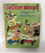 Mickey Mouse Adventure in Outer Space 1968 Vintage Big Little Book - $9.99