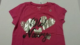 Old Navy Tee Shirt Girls Size Medium 8 Heart Print Kids - $10.98