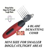 PET Grooming MINI DEMATTING COMB Tool DOG CAT Mat Breaker Matbreaker Dem... - $255.04 MXN