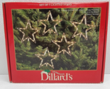 Dillard&#39;s Trimmings Christmas Tree Lighted Stars Set Of 5 In Box - Works! - £18.71 GBP