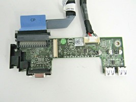Dell 64TC3 PowerEdge R420 Front Control Panel Board 2xUSB VGA w/ Cables ... - $13.09