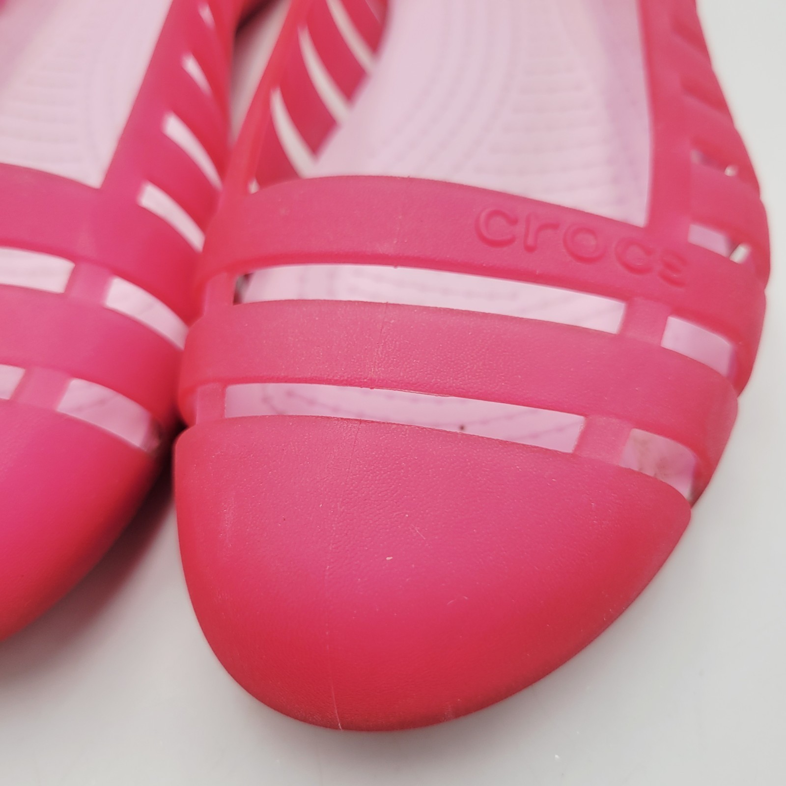 Crocs Adrina II Closed Toe Slip On Jelly Flats Women’s Size 8 Ballet Shoes Pink Item image 8