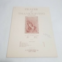 Prayer of Thanksgiving Old Dutch Melody Low Version Sheet Music - £3.93 GBP