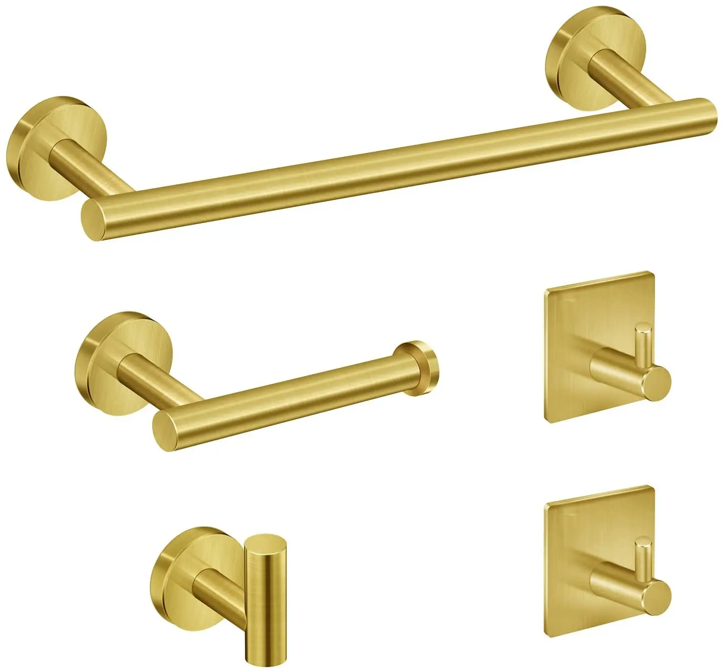 House Home Stainless Steel Bathroom Hardware Set Robe Hook Towel Rail Bar Rack B - £55.95 GBP