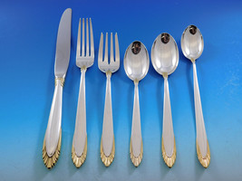 Golden Soleil by Lunt Sterling Silver Flatware Set for 12 Service 86 pieces - £4,878.67 GBP