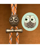 Brass Owl EDC Knife Bead, Paracord Lanyard Charm - $9.99