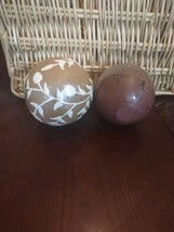 Pier 1 Set Of 2 Decorative Balls New - $25.62