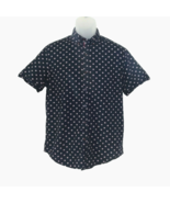 Cactus Man Button Up Shirt Mens Medium Blue Short Sleeve Lifebuoy Life S... - $19.99