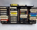 Large lot of 8-track tapes 39 total with head cleaner see photos for titles - £39.56 GBP