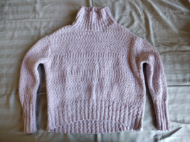 Cynthia Rowley Women Lavender Turtle Neck Knit Sweater Size XS EUC - $212.24 MXN