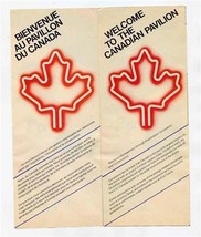 Welcome to the Canadian Pavilion Brochure 1982 World&#39;s Fair Knoxville Tennessee - £14.01 GBP