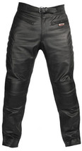 MENS BIKER RACING MOTORCYCLE LEATHER ARMOURED TROUSER MOTORBIKE LEATHER ... - $179.00