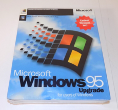 Microsoft Windows 95 Upgrade for Windows and DOS 3.5&#39;&#39; Floppy Disks Sealed - $930.98