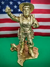 8&quot;Tall Donald J Trump Texas TX COWBOY 20cm Statue Gold 3D Printed +2 Free - $29.70