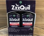 (2) Vicks ZzzQuil Night Pain Nighttime Sleep Aid Liquid - 12oz Each - Ex... - £14.61 GBP