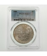1886 $1 Dollar D&#39;Argent Morgan Classé Par PCGS Comme MS-63 ! Magnifique ... - $126.31