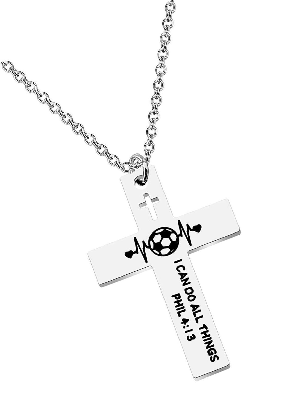 Primary image for Sports Athletes Necklace Christian Faith I Can Do All